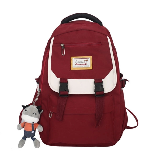 Packbag with a cute calf pendant