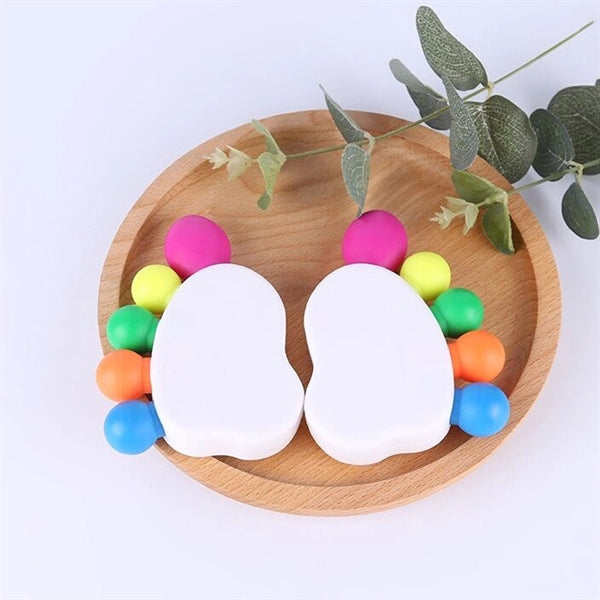 5-In-1 Foot Shape Watercolor Highlighter Pens