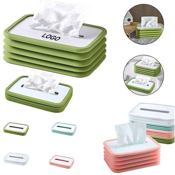 Foldable Silicone Car Tissue Box