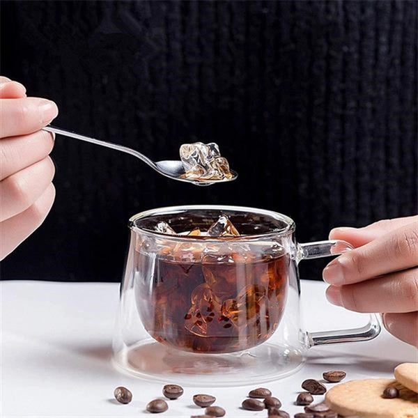 High Borosilicate Double-Layers Coffee Cup Mug
