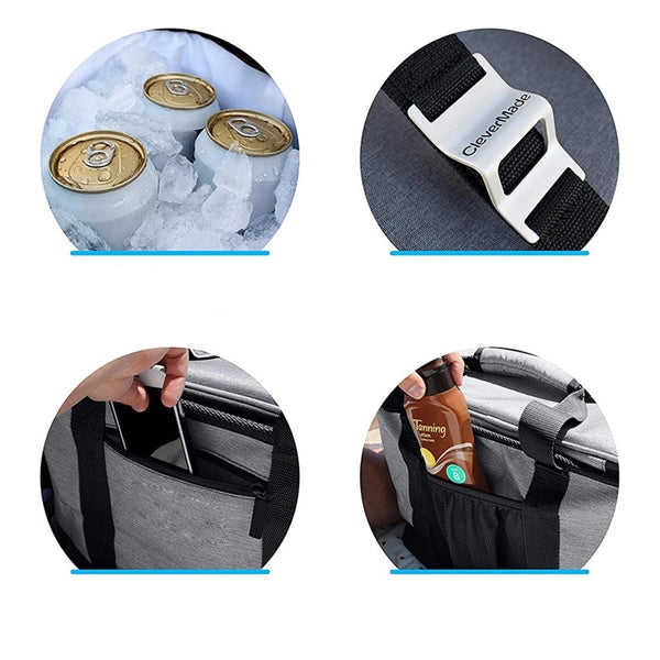 Collapsible Insulated Beach Cooler Bag