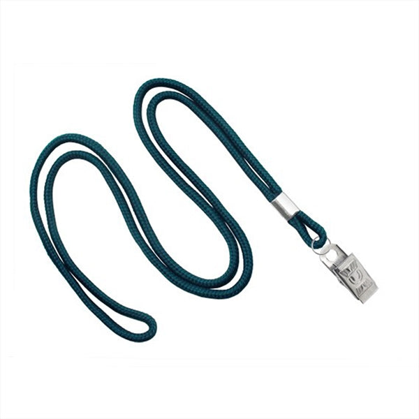 1/8" Blank Round Braid Lanyard (Bulldog Clip)