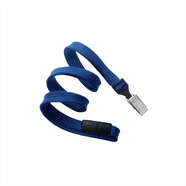 3/8" Tube Blank Lanyard with Breakaway (Bulldog Clip)