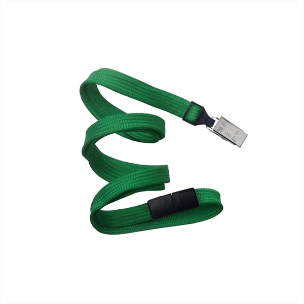 3/8" Tube Blank Lanyard with Breakaway (Bulldog Clip)