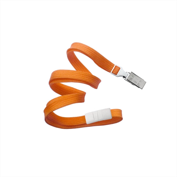 3/8" Tube Blank Lanyard with Breakaway (Bulldog Clip)