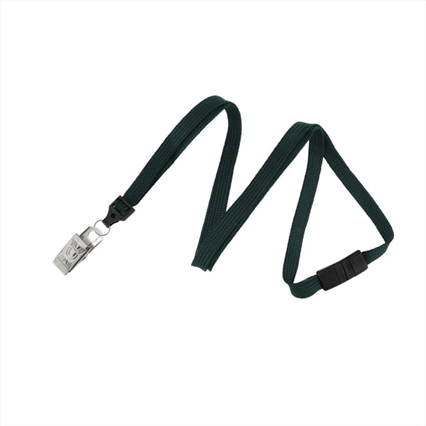 3/8" Tube Blank Lanyard with Breakaway (Bulldog Clip)
