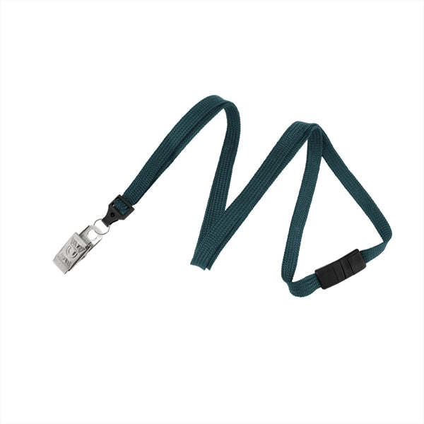 3/8" Tube Blank Lanyard with Breakaway (Bulldog Clip)