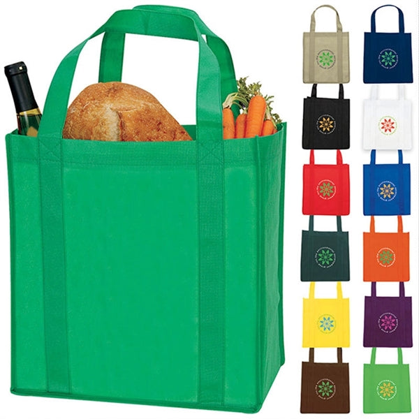 Non-Woven Two-Tone Shopper Tote Bag