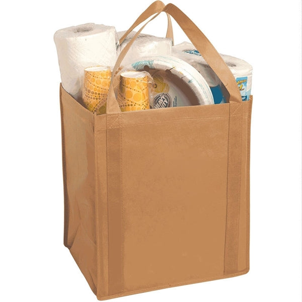Non-Woven Two-Tone Shopper Tote Bag