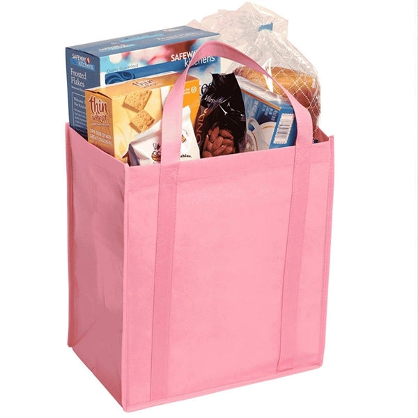 Non-Woven Two-Tone Shopper Tote Bag