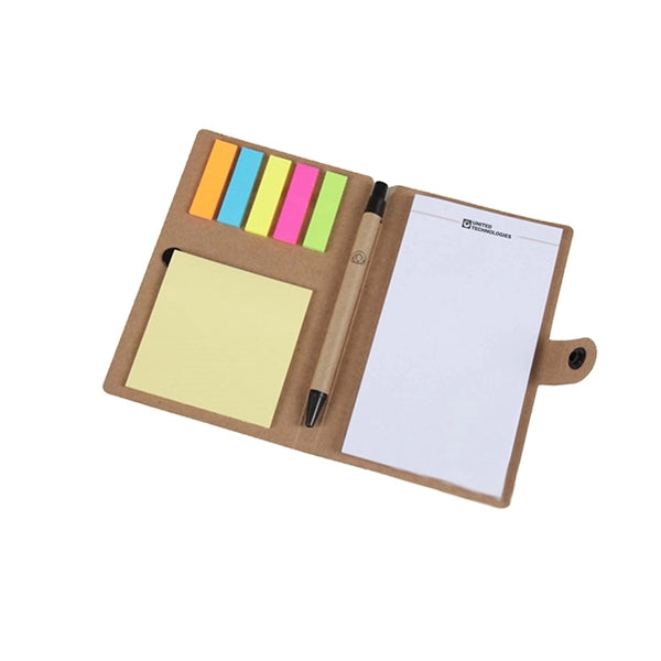 4" x 6" Custom Print Eco Mini- sticky w/Pen