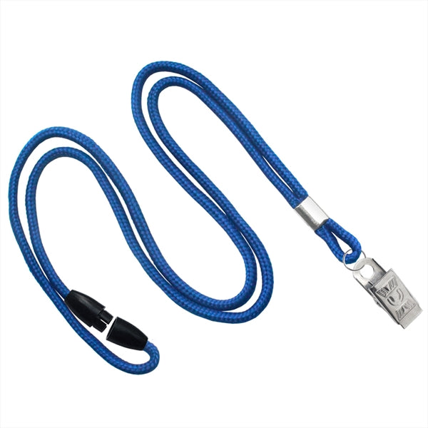 1/8" Round Braid Lanyard with Breakaway (Bulldog Clip)