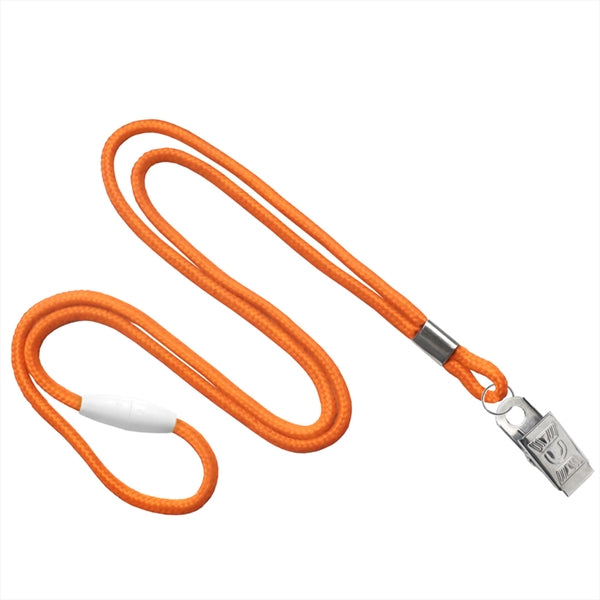 1/8" Round Braid Lanyard with Breakaway (Bulldog Clip)