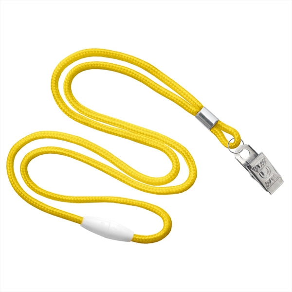 1/8" Round Braid Lanyard with Breakaway (Bulldog Clip)