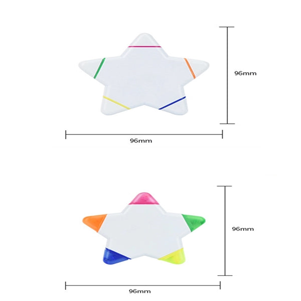 Five Colors Star Fluorescent Pen
