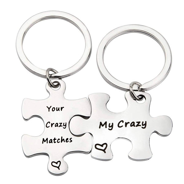 Puzzle Key Jewelry Stainless Steel Keychain