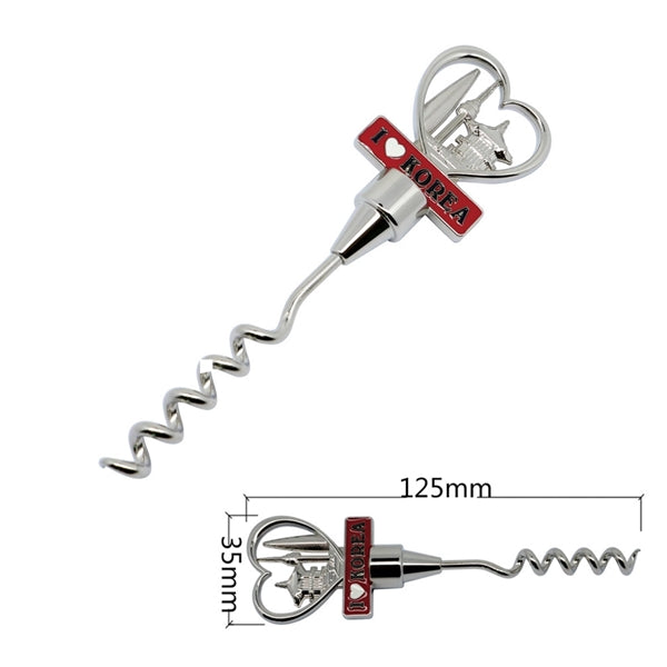 Creative Heart-shaped Wine Bottle Opener Corkscrew