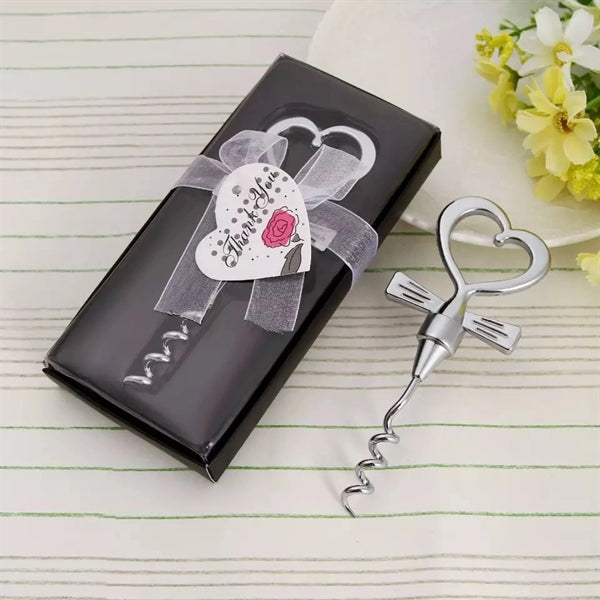 Creative Heart-shaped Wine Bottle Opener Corkscrew