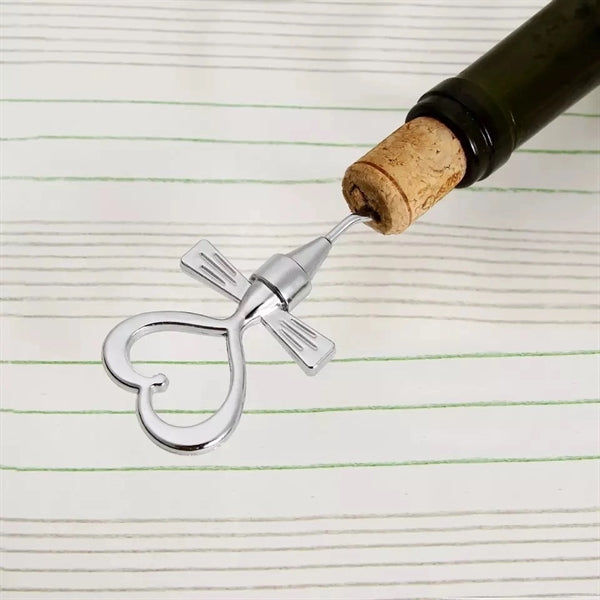 Creative Heart-shaped Wine Bottle Opener Corkscrew