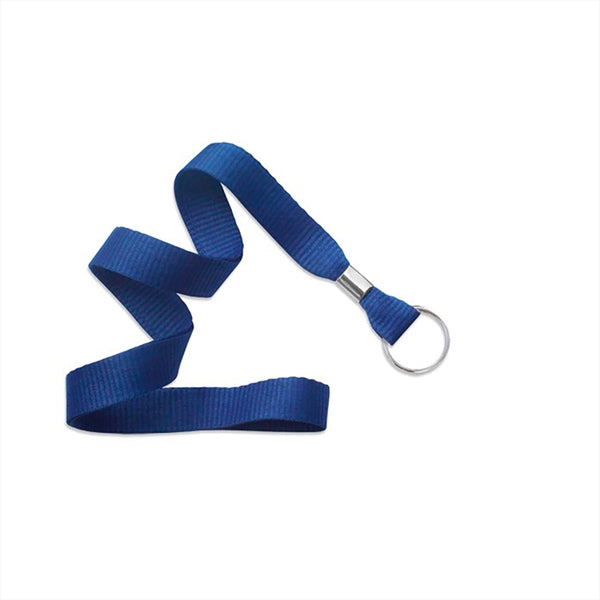 5/8" Flat Blank Lanyard (Split Ring)