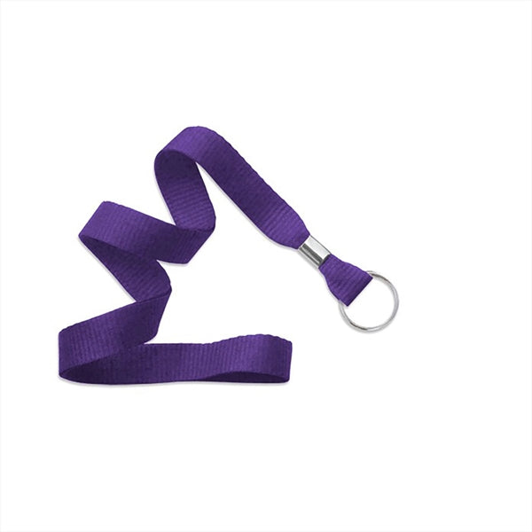5/8" Flat Blank Lanyard (Split Ring)