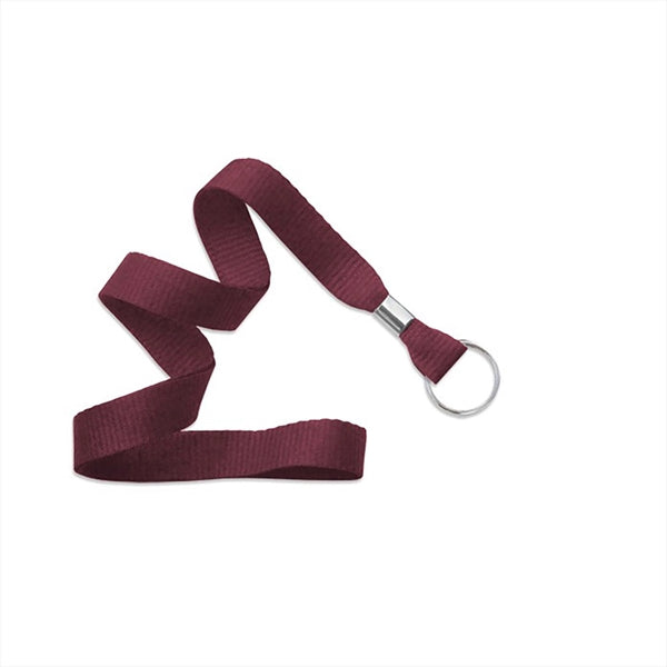 5/8" Flat Blank Lanyard (Split Ring)