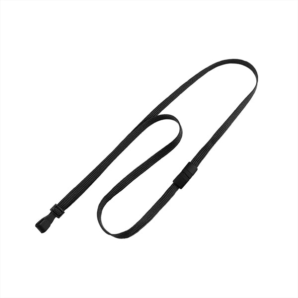 3/8" Tube Blank Lanyard with Breakaway (Wide Plastic J-Hook)