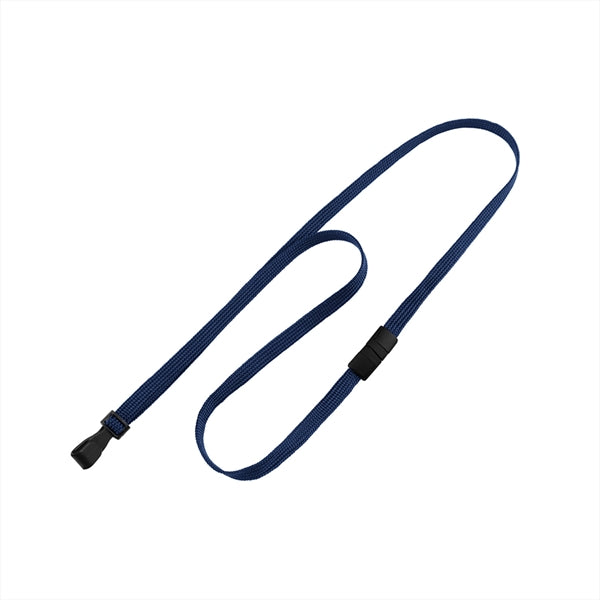 3/8" Tube Blank Lanyard with Breakaway (Wide Plastic J-Hook)