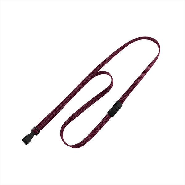 3/8" Tube Blank Lanyard with Breakaway (Wide Plastic J-Hook)