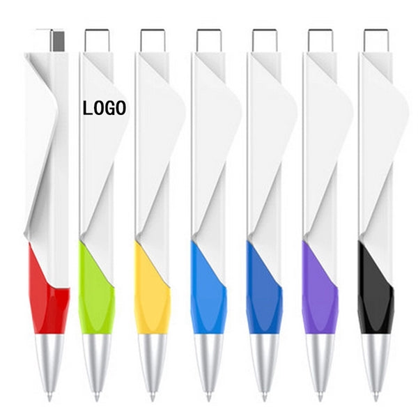 Business Card Holder Push Ballpoint Pen
