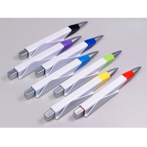 Business Card Holder Push Ballpoint Pen