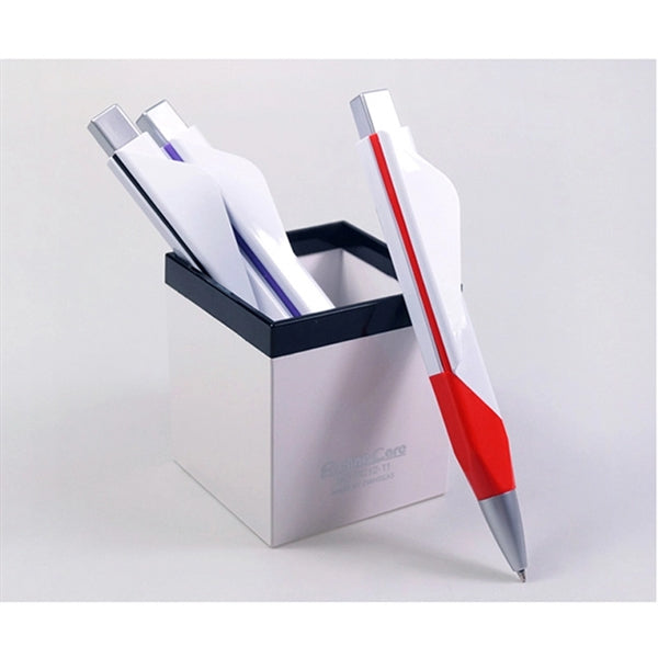 Business Card Holder Push Ballpoint Pen