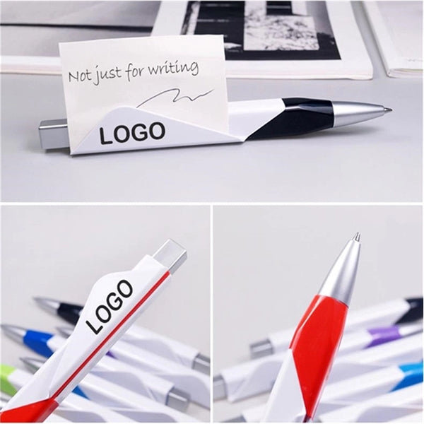 Business Card Holder Push Ballpoint Pen
