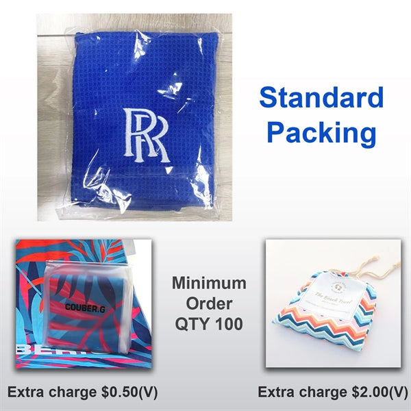 24"x 42" Sublimated Plush Microfiber Gym Towel