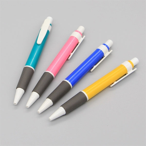 Pressable Plastic Ballpoint Pen
