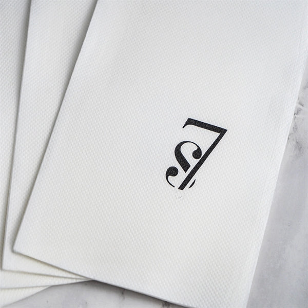 Disposable 2-Ply White Dinner Napkins