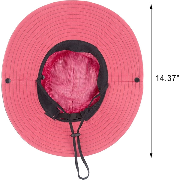 Foldable Mesh Wide Brim Beach Fishing Hat With String