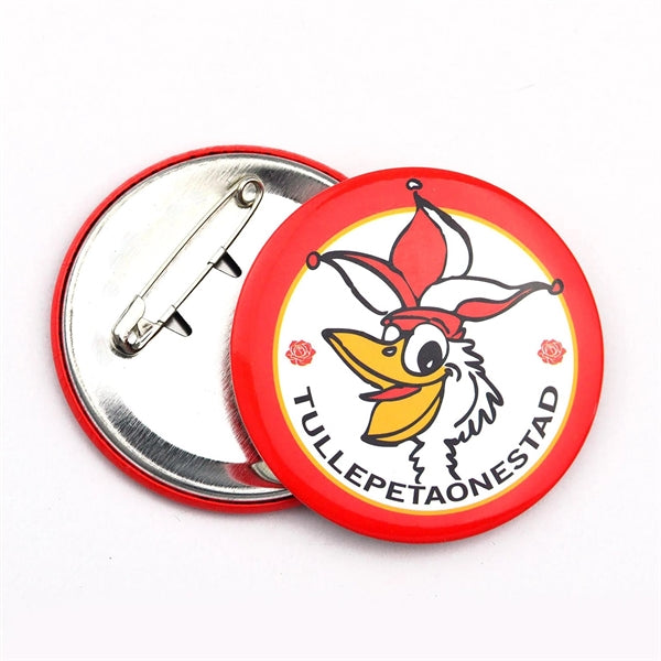 Round Tinplate Brooch