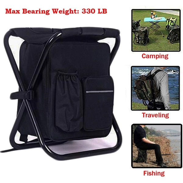 3 In 1 Camping Chair Backpack With Cooler