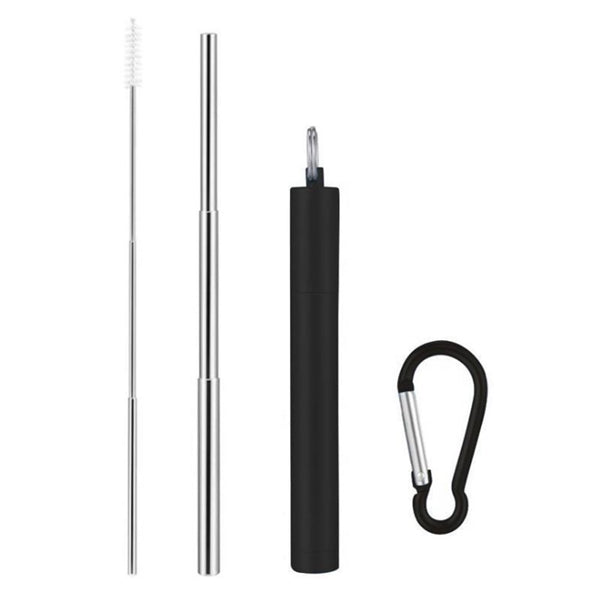 Telescopic Collapsible Stainless Steel Straw