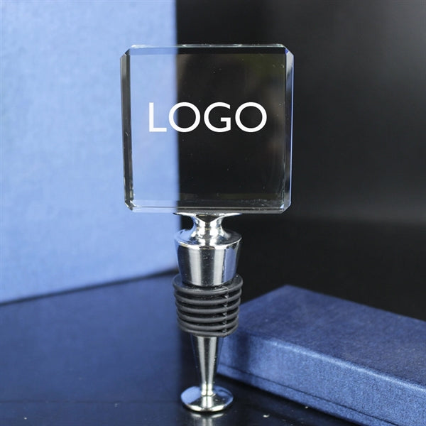 Crystal Square Wine Stopper