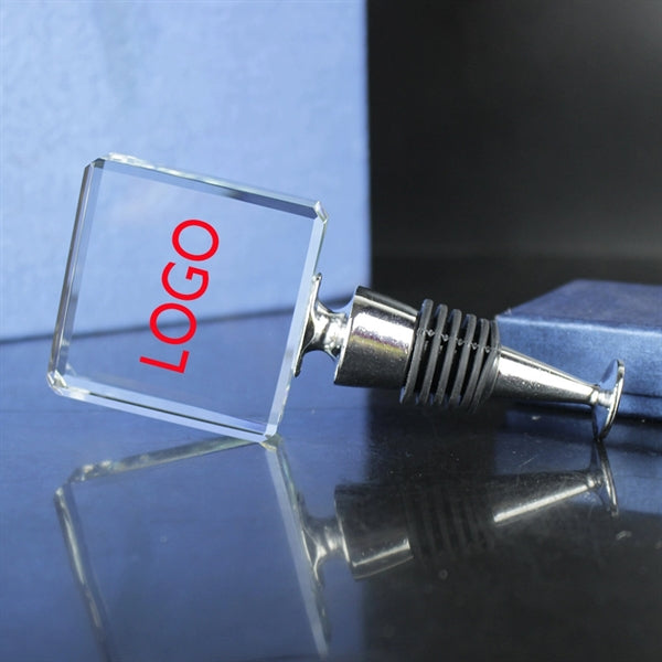 Crystal Square Wine Stopper
