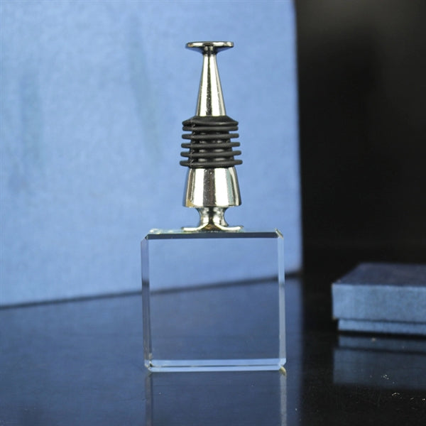 Crystal Square Wine Stopper