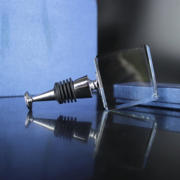 Crystal Square Wine Stopper