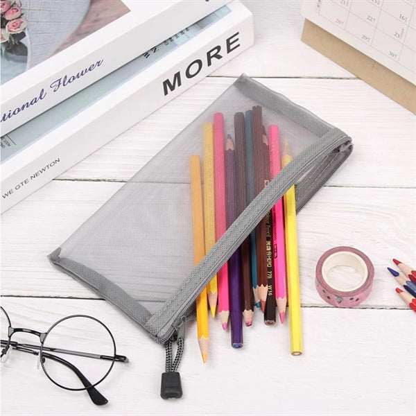 School Mesh Pencil Pouch