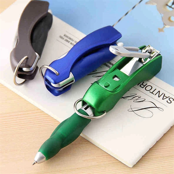 Folding Nail Clipper Ballpoint Pen