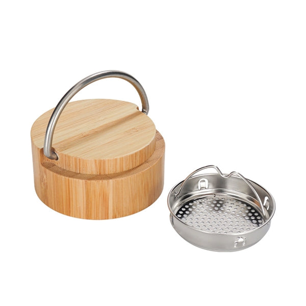 16 Oz Vacuum Bamboo Bottle