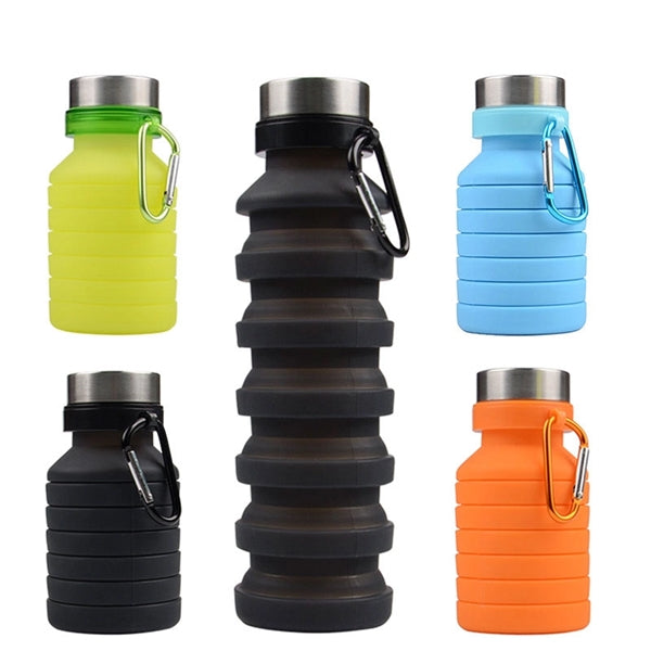 18OZ Silicone Collapsible Water Bottle