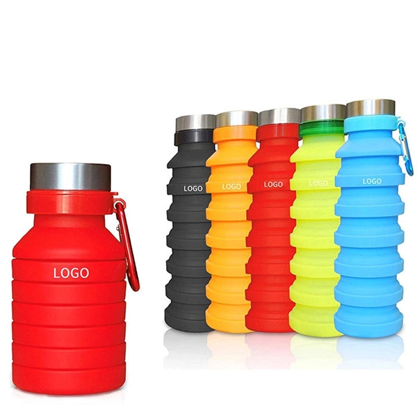 18OZ Silicone Collapsible Water Bottle