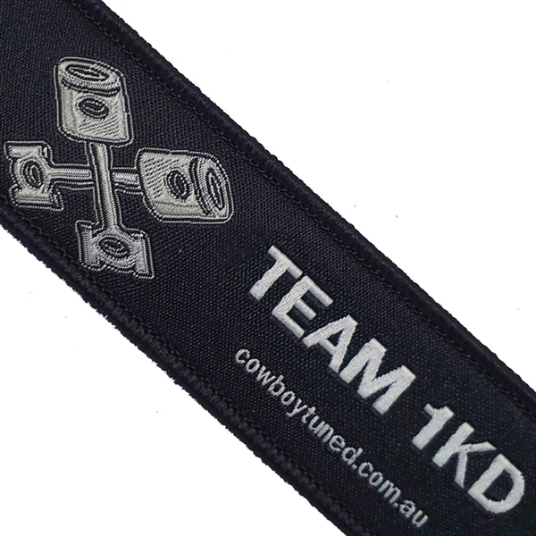 Short Woven Flight Key Tag